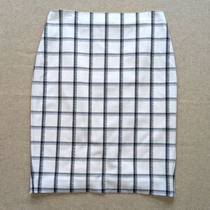 EXPRESS PLAID PENCIL SKIRT, SIZE 2